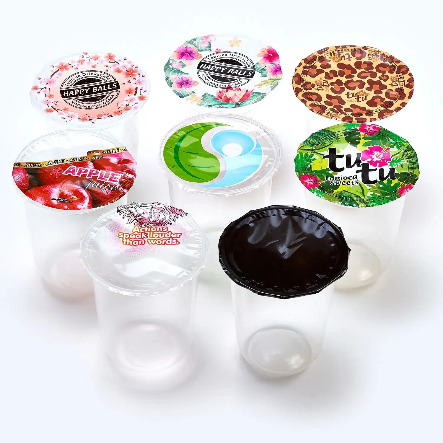 Film de scellage avec illustrations uniques pour cafés