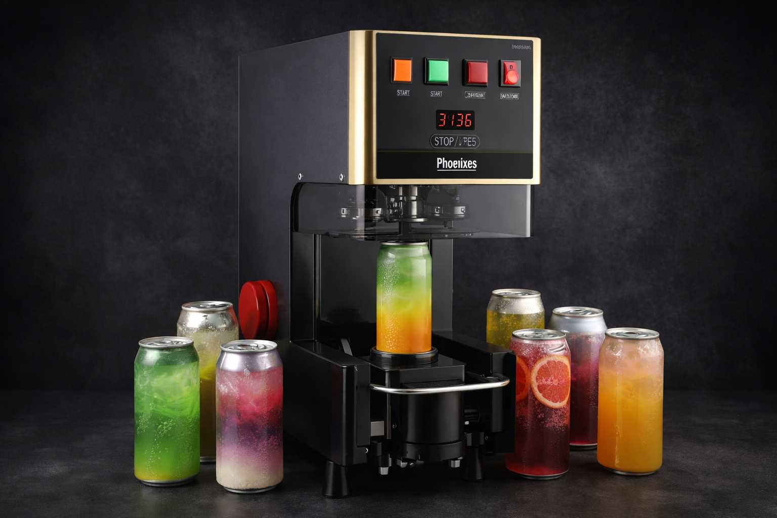 Machine de scellage de bouchons en aluminium (présentoir)